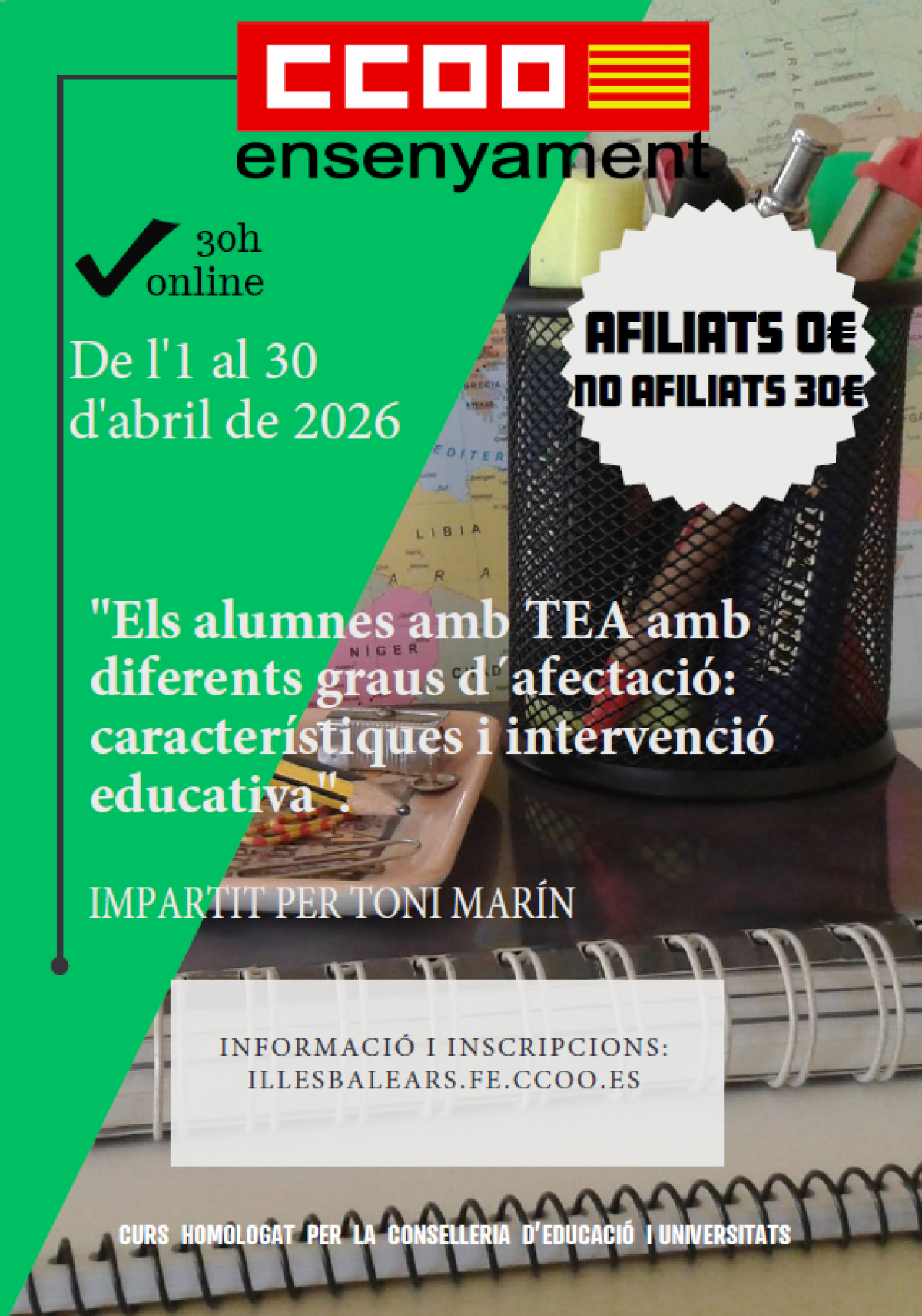 Els alumnes amb TEA amb diferents graus d'afectació