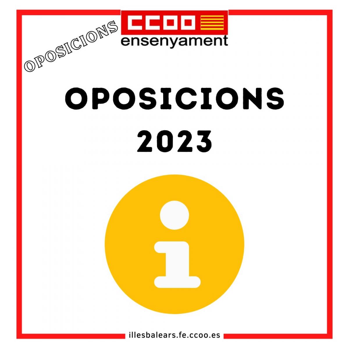 Oposicions 2023
