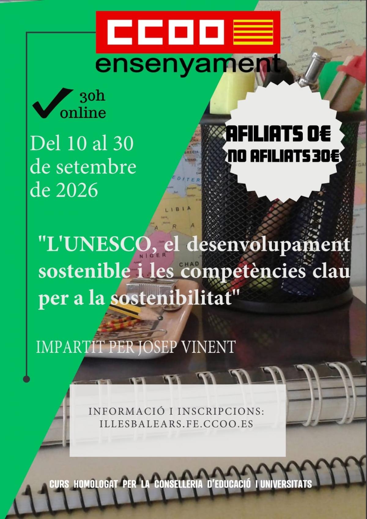 L'UNESCO, el desenvolupament sostenible i les competències clau per a la sostenibilitat