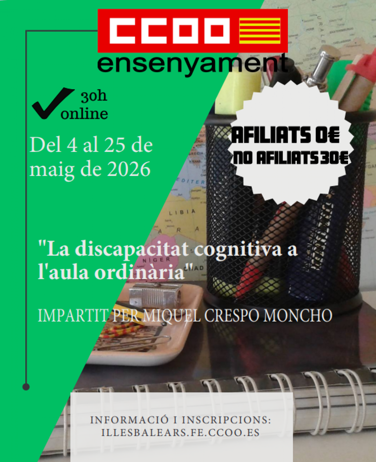 La discapacitat cognitiva dins l'aula ordinària