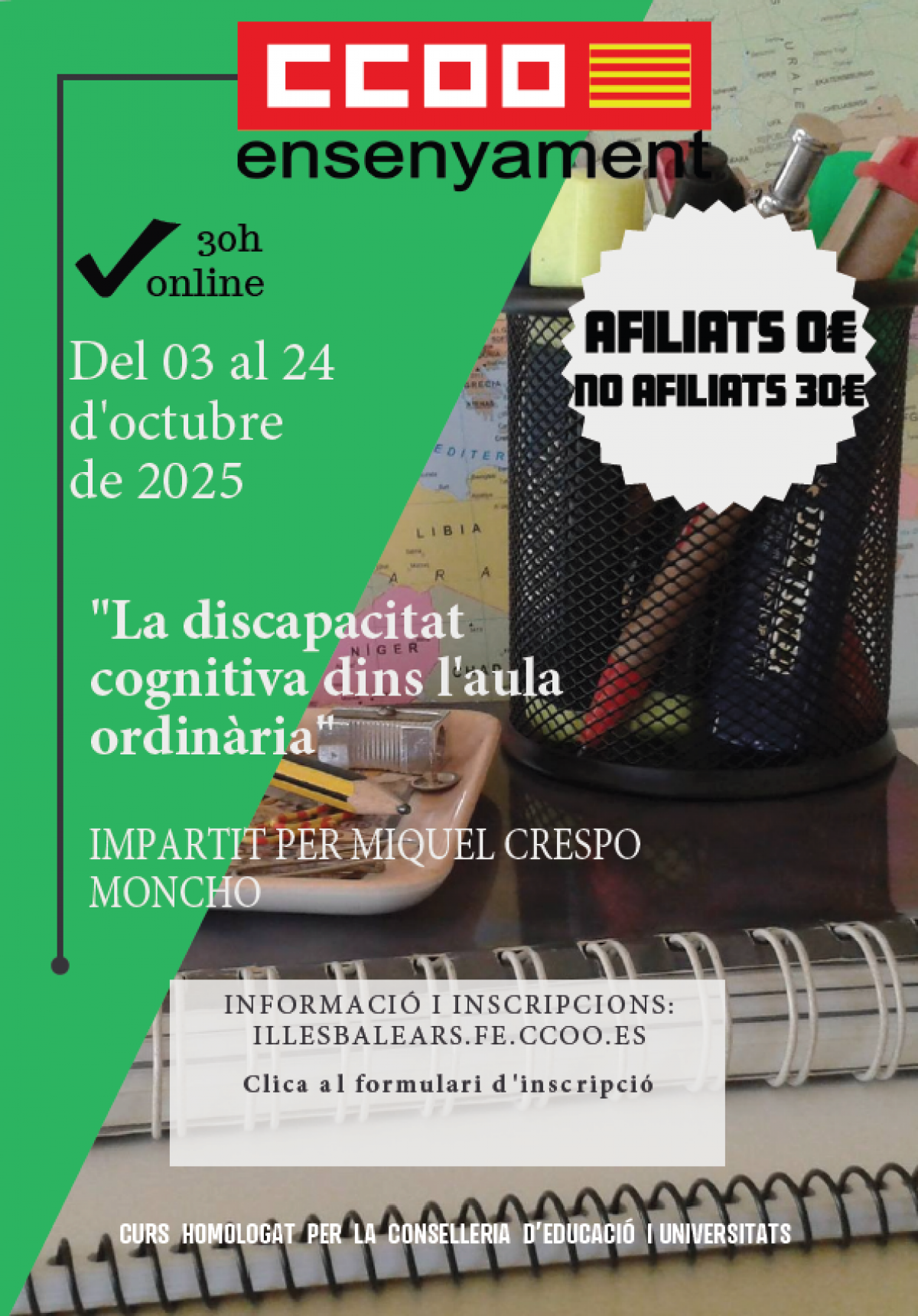 La discapacitat cognitiva dins l'aula ordinària